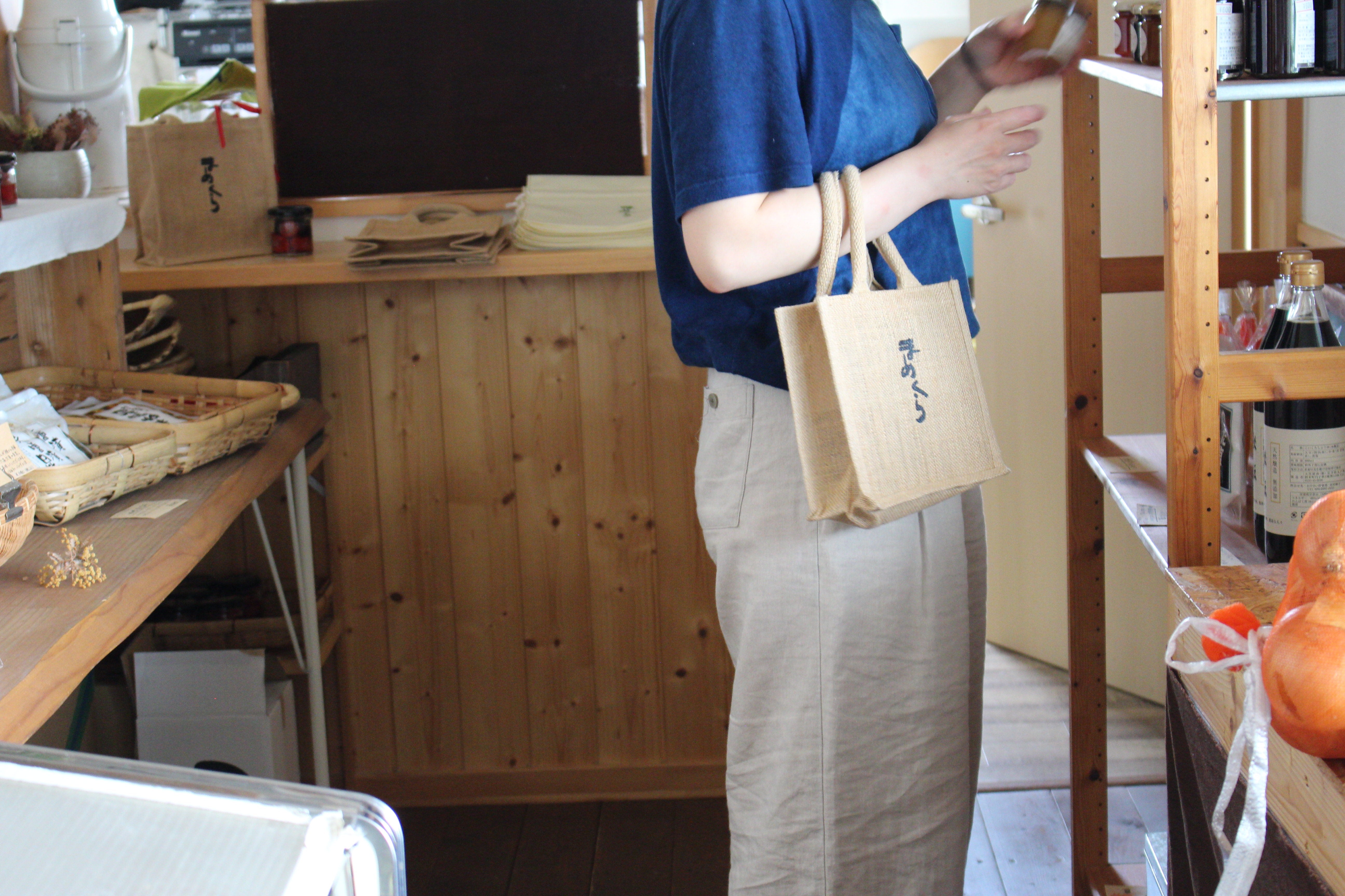 まめくらオリジナル ハンドバッグ